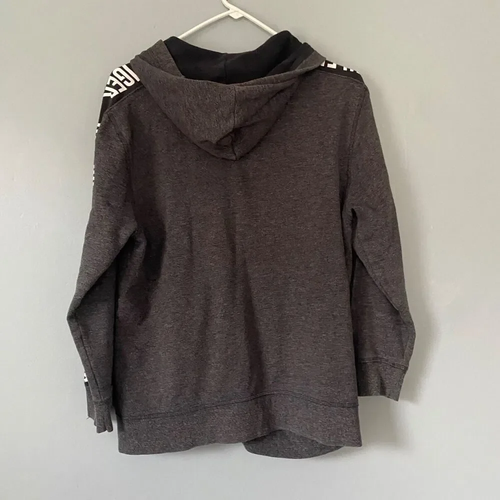 Tommy Hilfiger Hoodie Youth XL 18-20 Gray Full Zip Hooded Sweatshirt Spellout
